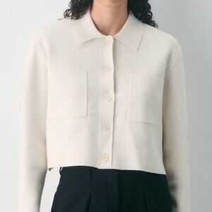 Babaton Society Waist Sweater Knit button-up shacket